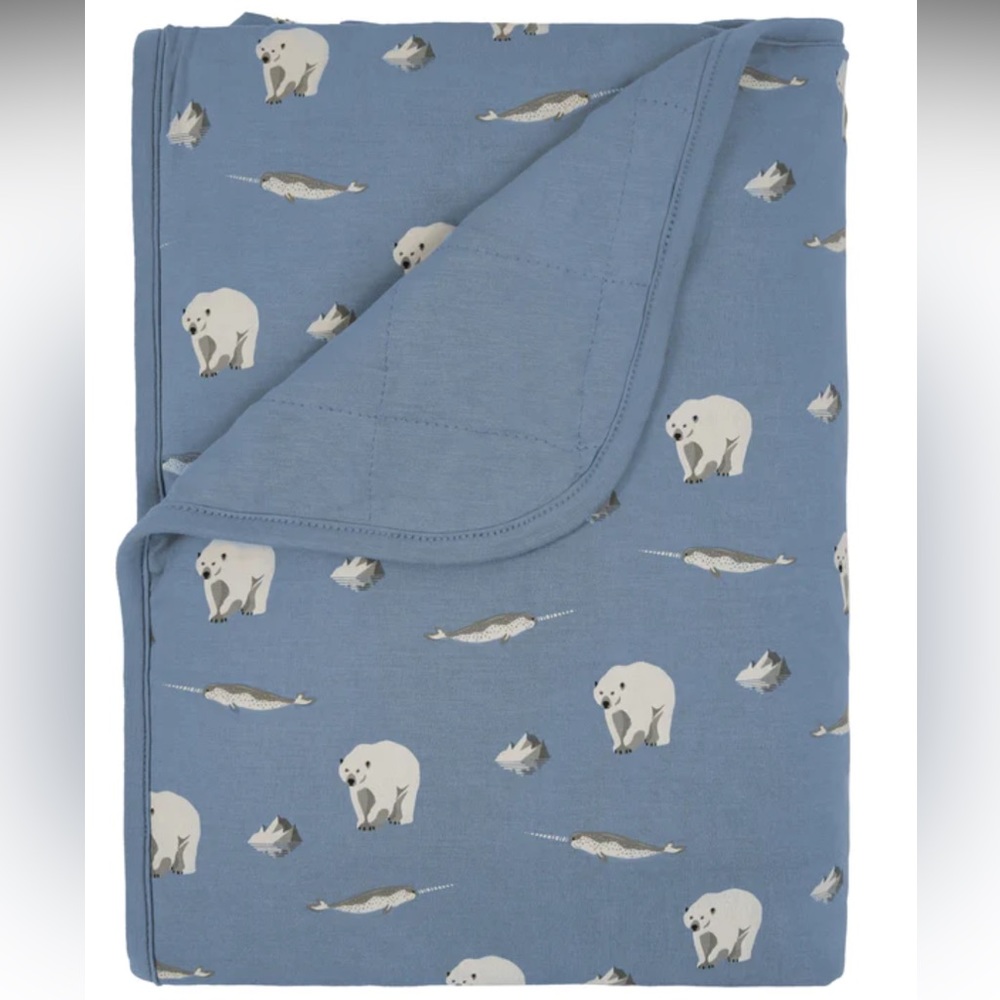 NWT Kyte Baby Arctic Toddler Blanket